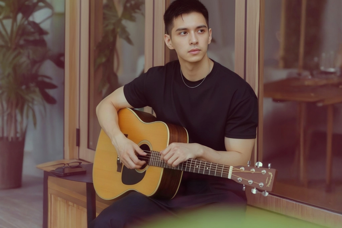 Portrait of Martin Juanda, Indonesian indie musician